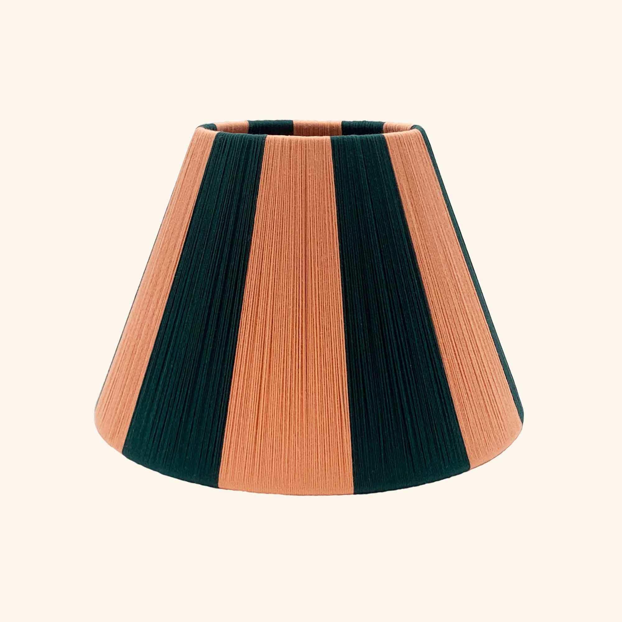 Small Empire 10″ Lampshade – Lolly Orange &amp; Forest Loving String