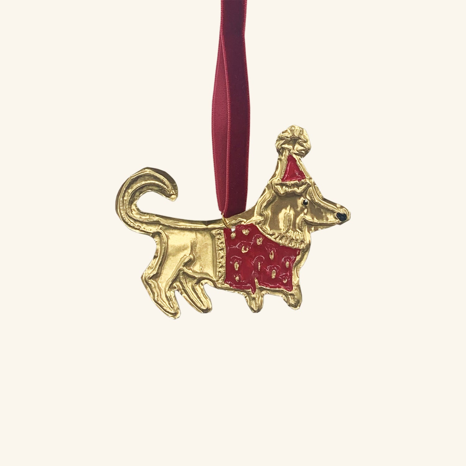 Christmas Jumper Dog Tin Decoration