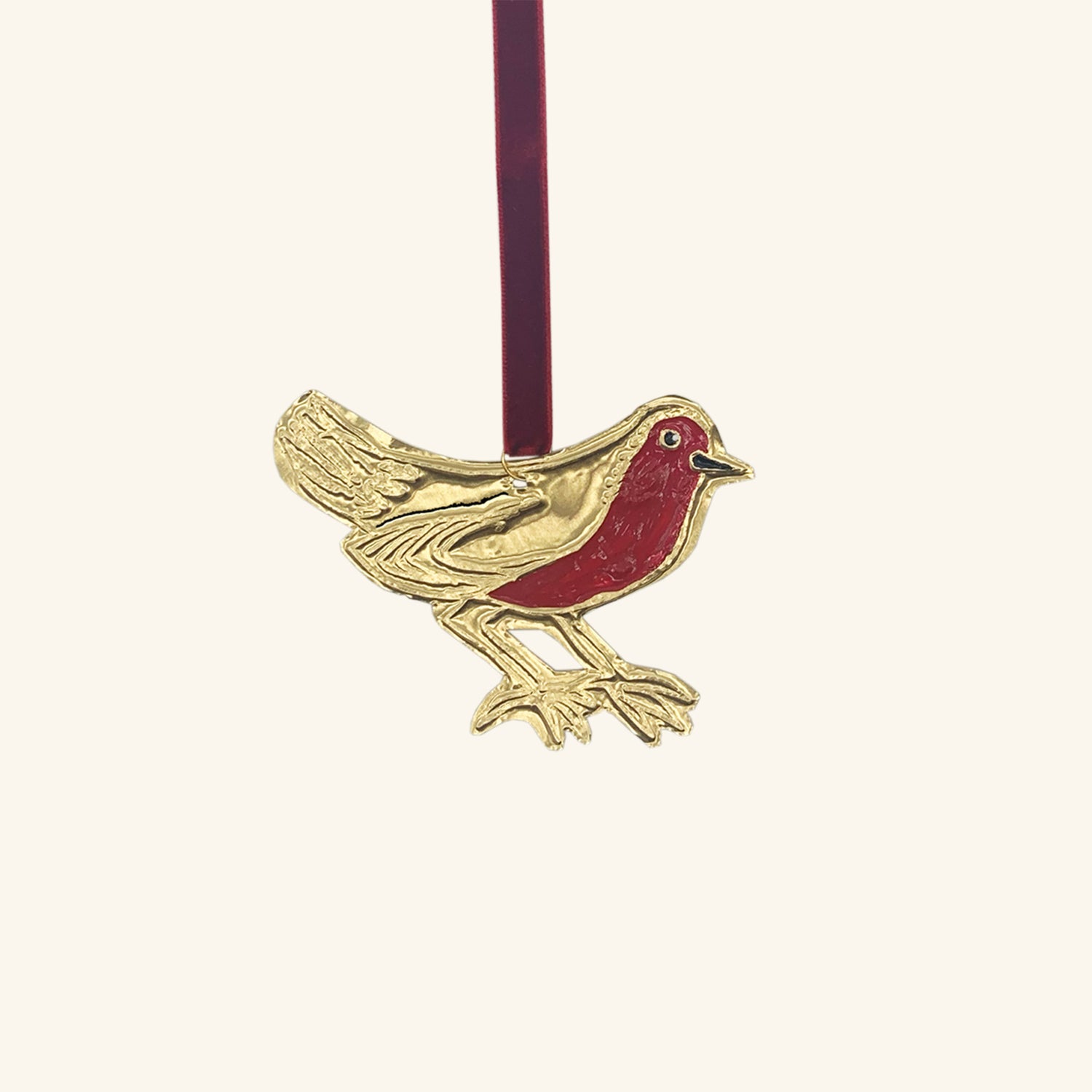 Robin Tin Decoration