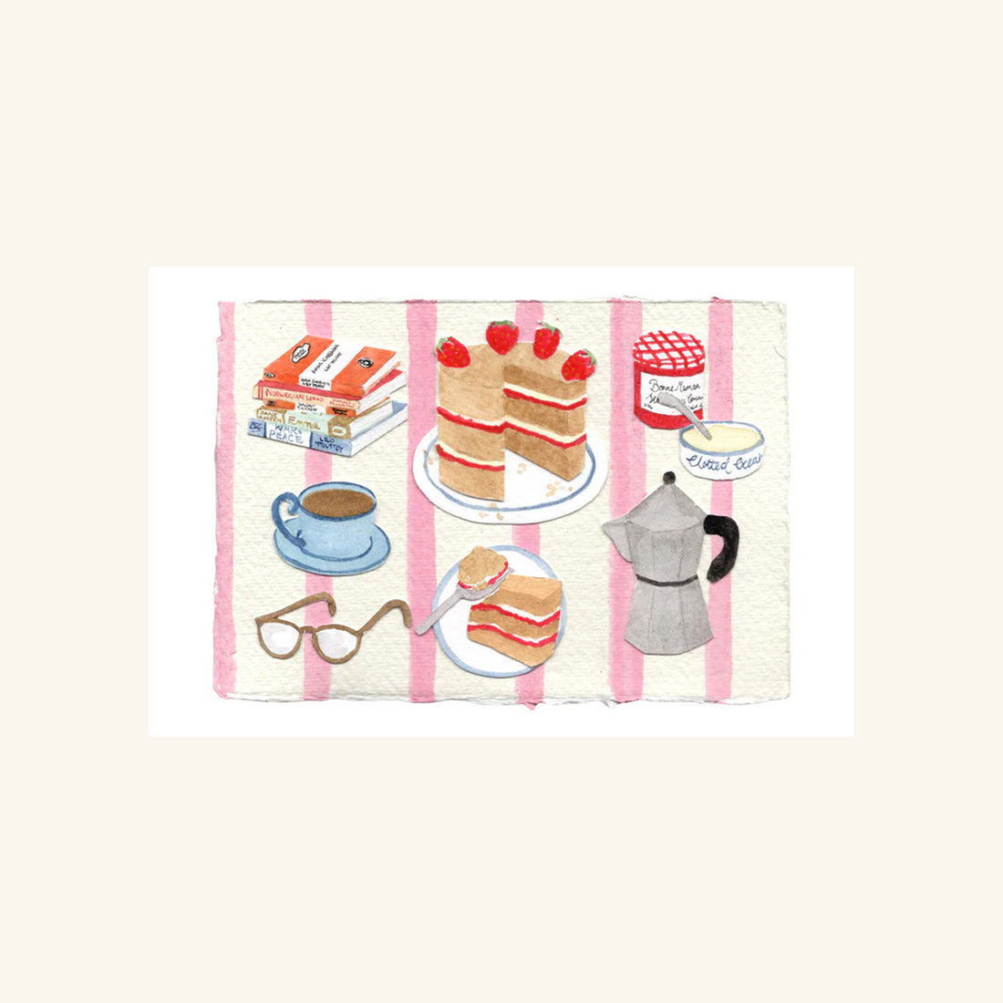 High Tea Greetings Card Mimi Dickson