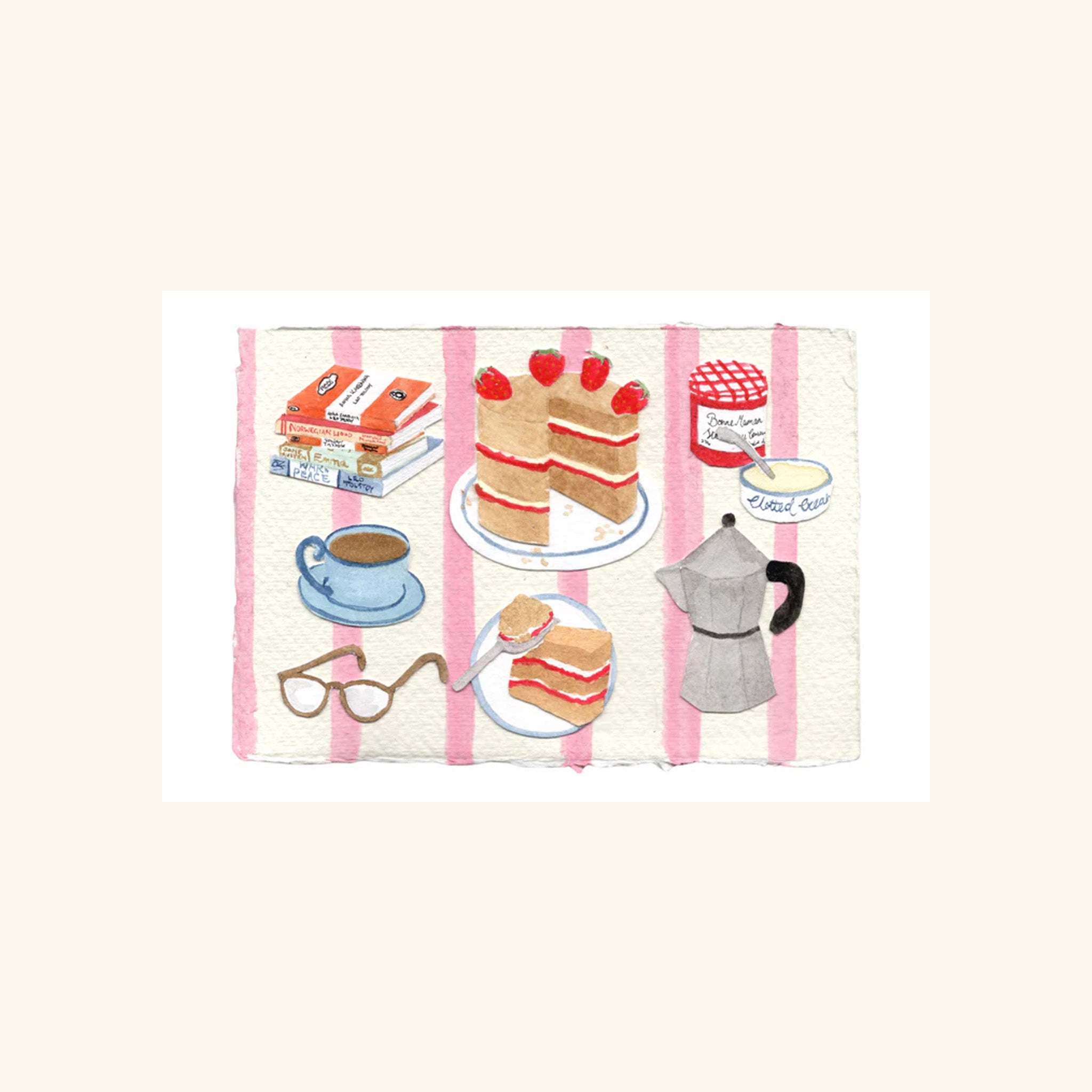 High Tea Greetings Card Mimi Dickson