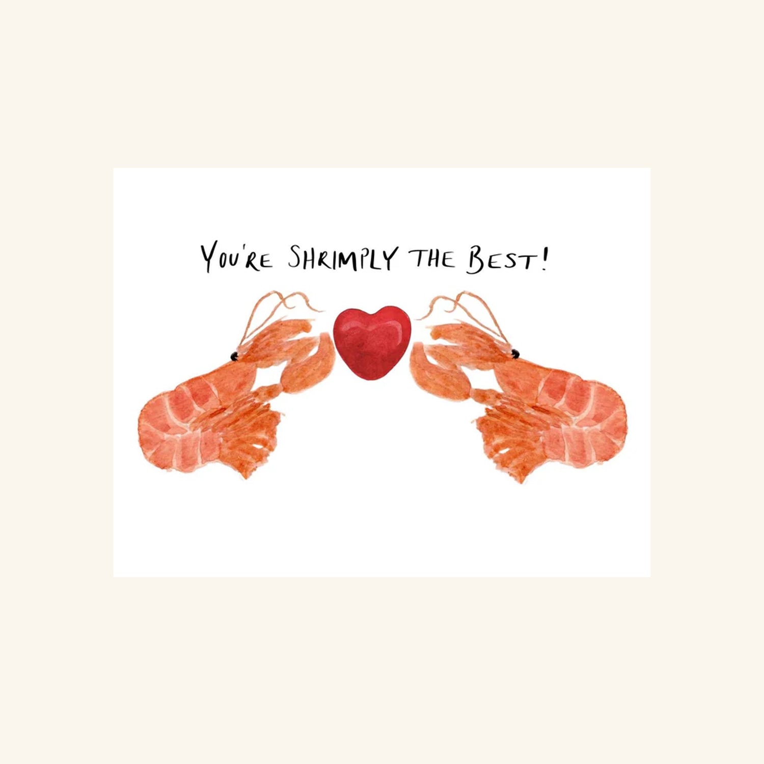 LOVE Card: Shrimply The Best Mimi Dickson