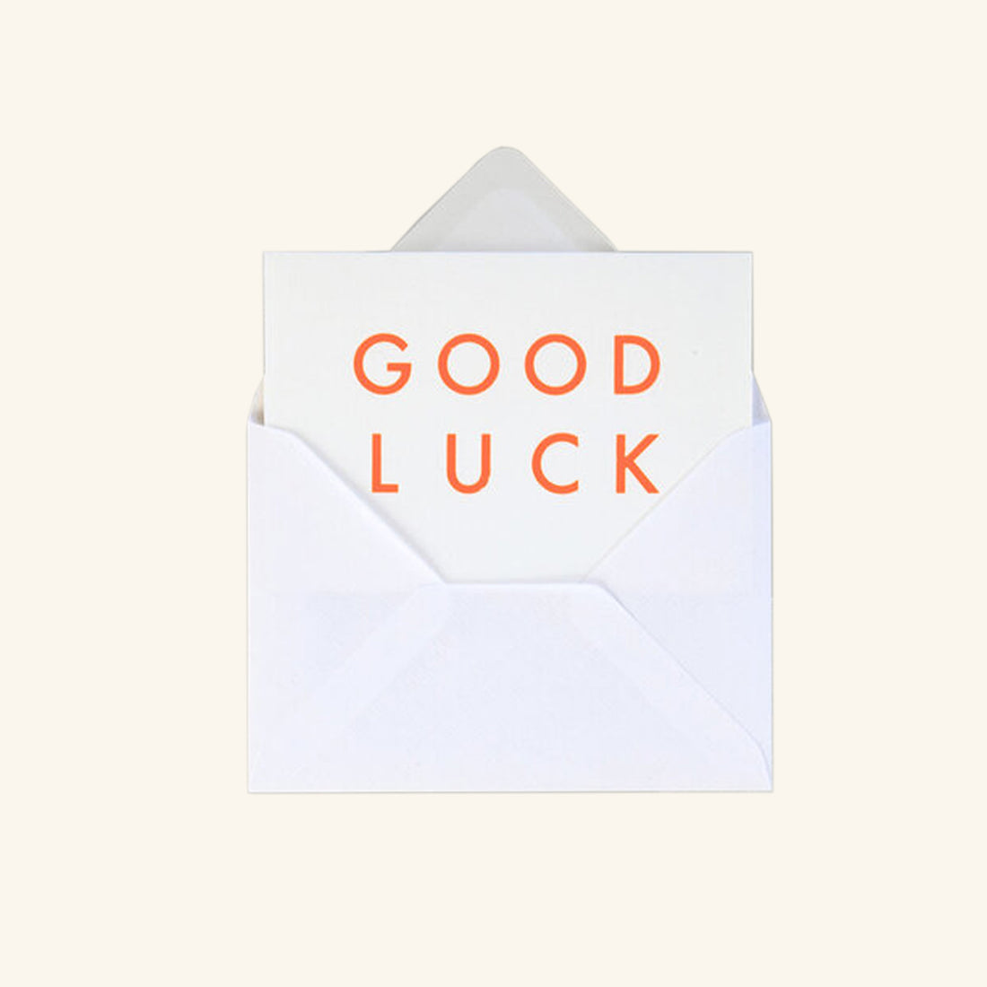 Foil Blocked Good Luck Card