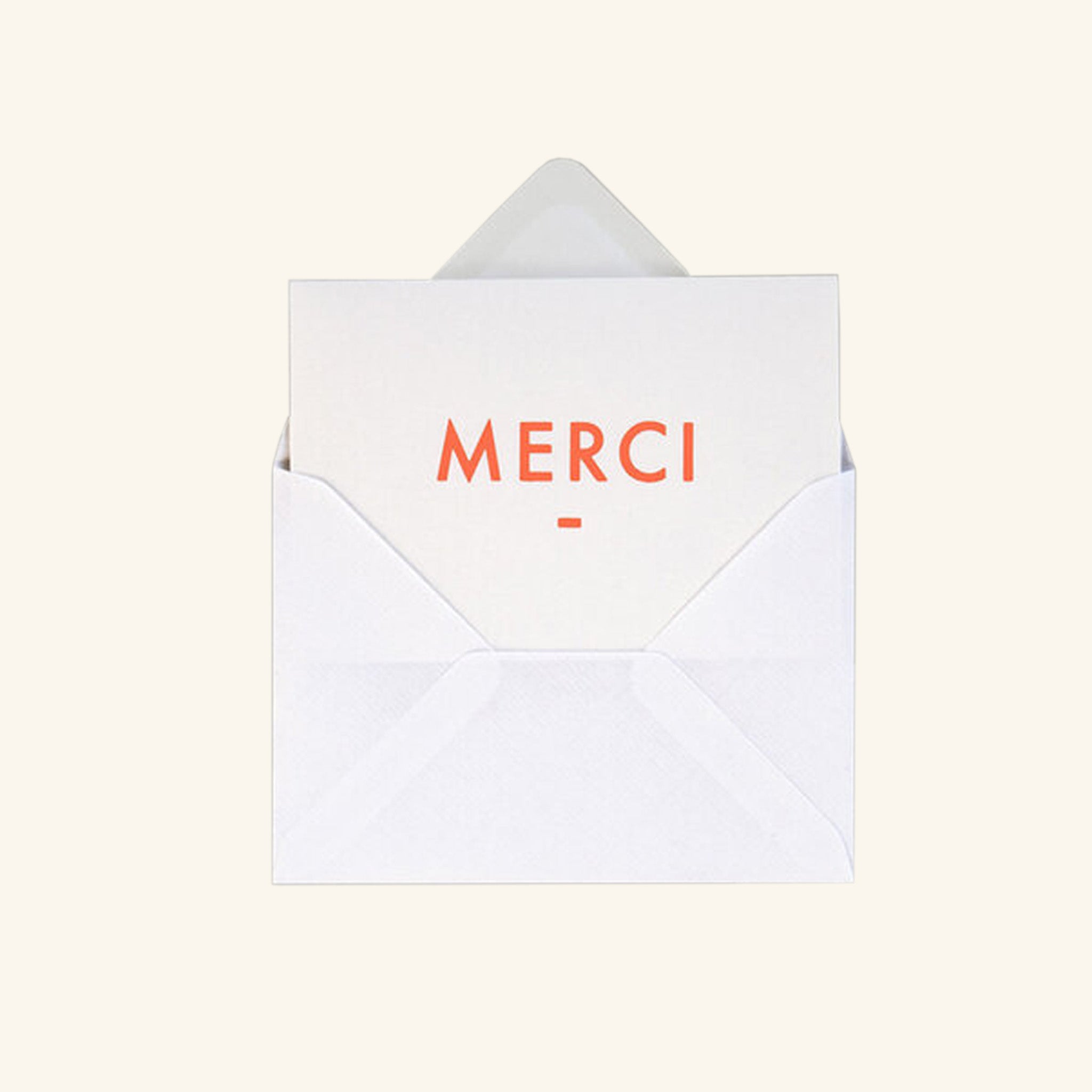 Foil Blocked Merci Card