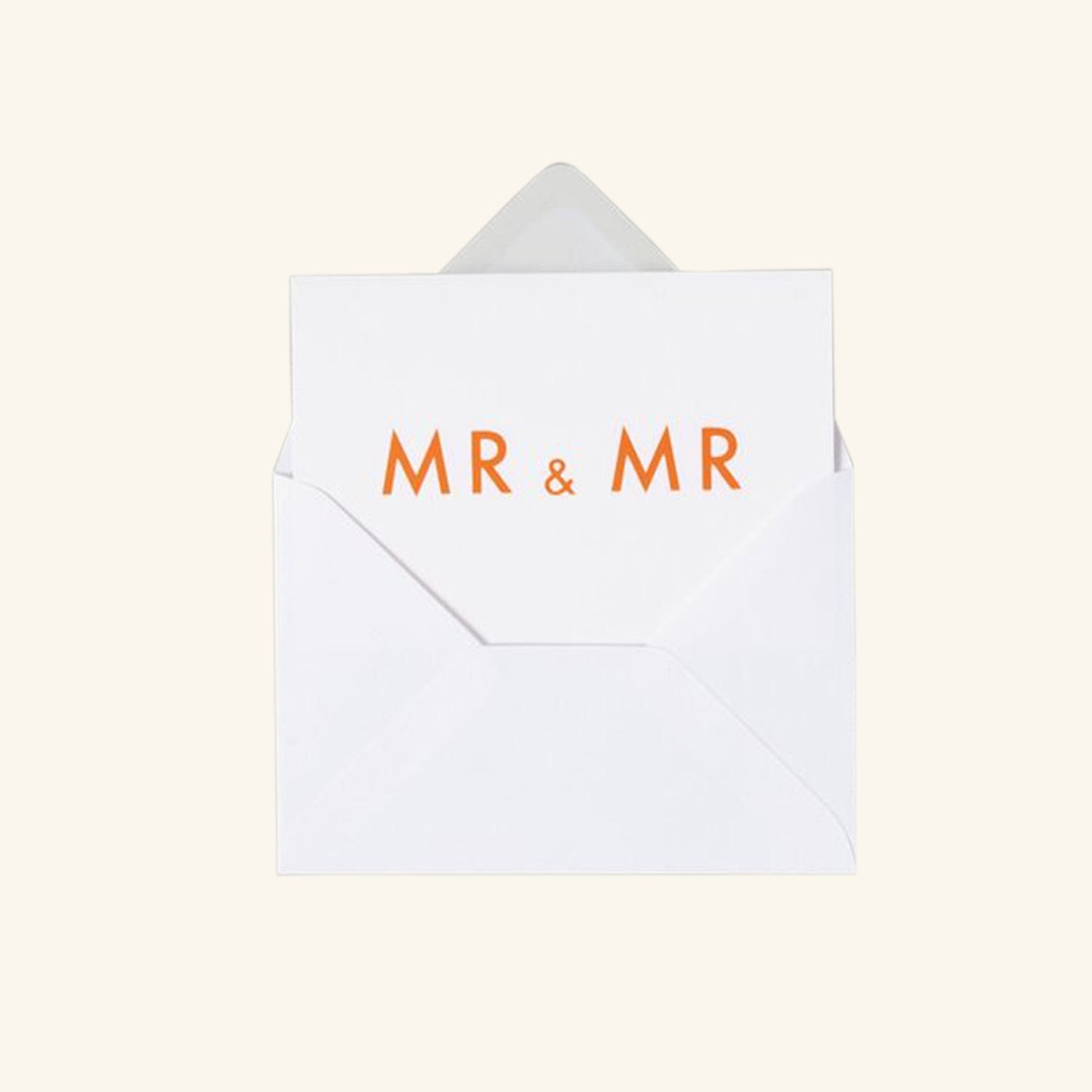 Foil Blocked Mr &amp; Mr Card