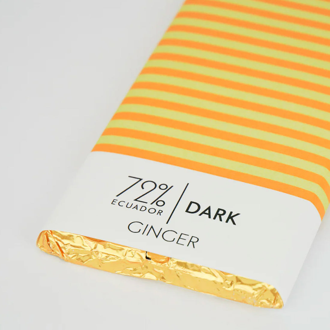 Ginger Dark Chocolate Bar - 72% Ecuadorian