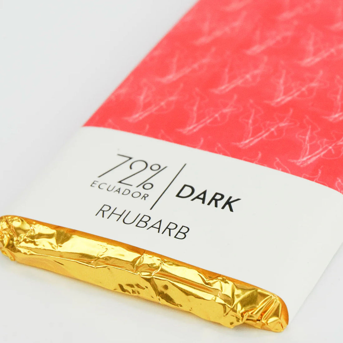 Rhubarb Curd Dark Chocolate Bar - 72% Ecuadorian