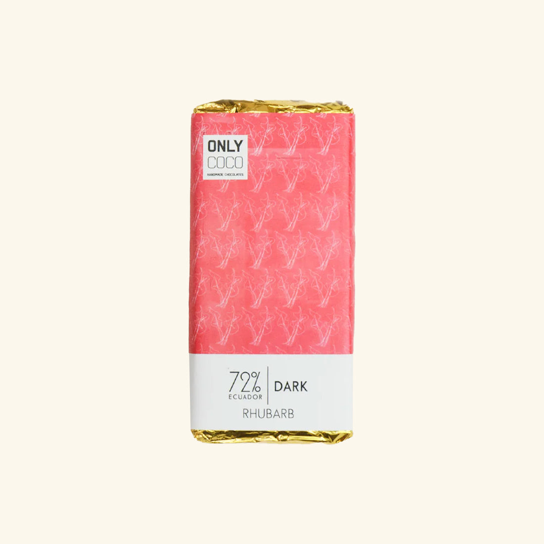 Rhubarb Curd Dark Chocolate Bar - 72% Ecuadorian