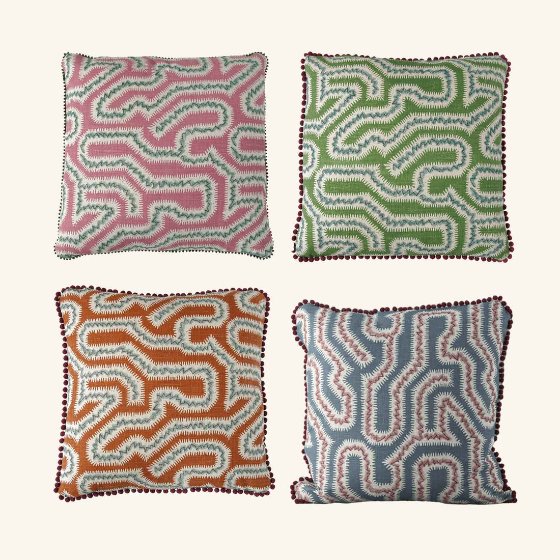 Moorish Maze Linen Cushion Rapture &amp; Wright