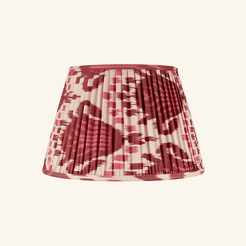 Ikat Lampshade – Burgundy &amp; Magenta Rosanna Lonsdale