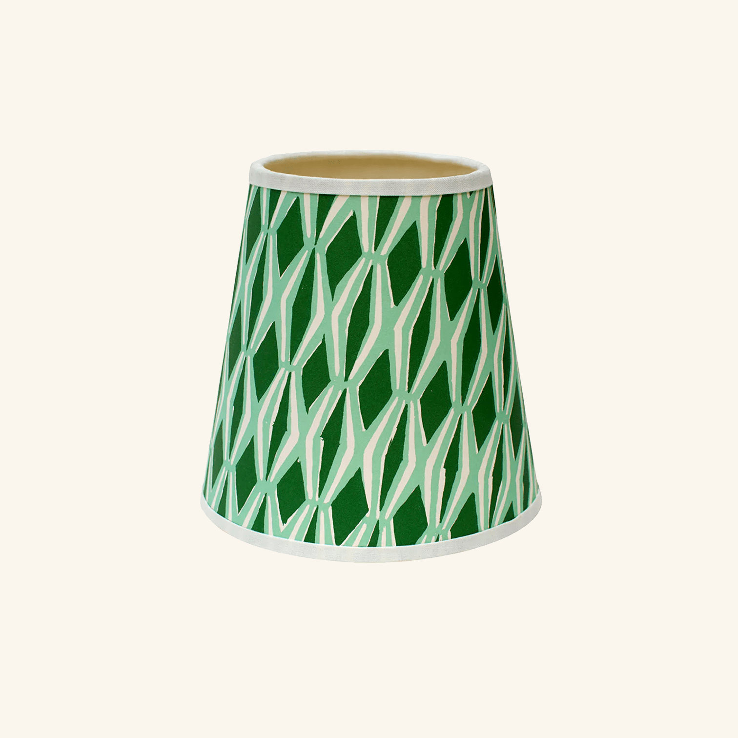 Handmade Paper Shade Jade and Forest Smocking – Mini (T10 x B15 x H15cm) Rosi de Ruig