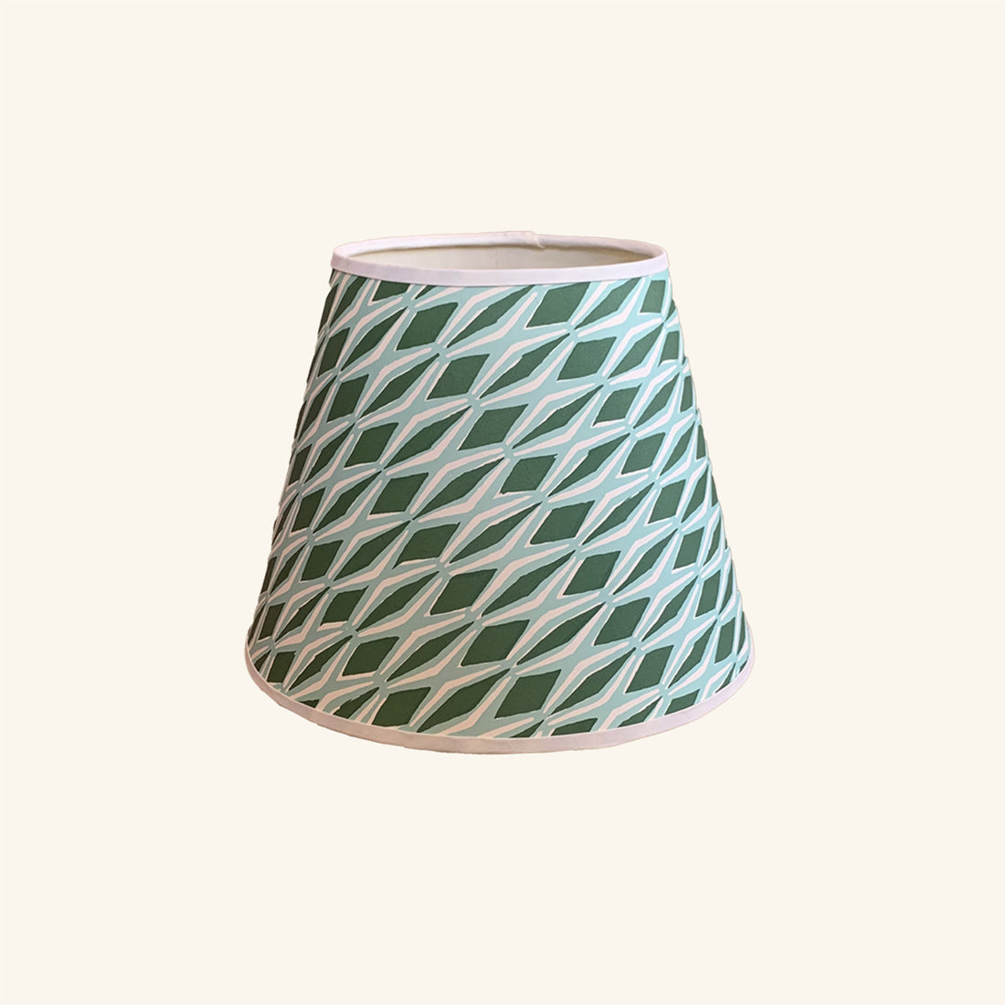 Handmade Paper Shade Jade and Forest Smocking – Petite (T15 x B25 x H20cm) Rosi de Ruig