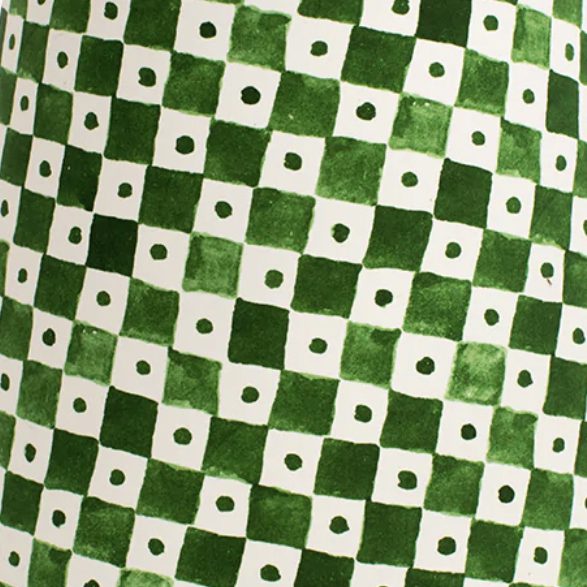 Joy of Print Checkerboard Rocket Green