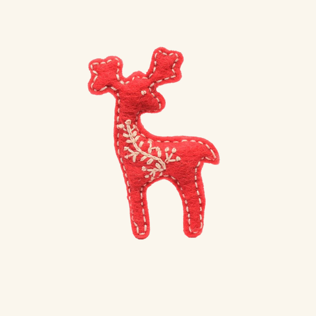 Handmade Felt Reindeer Decoration