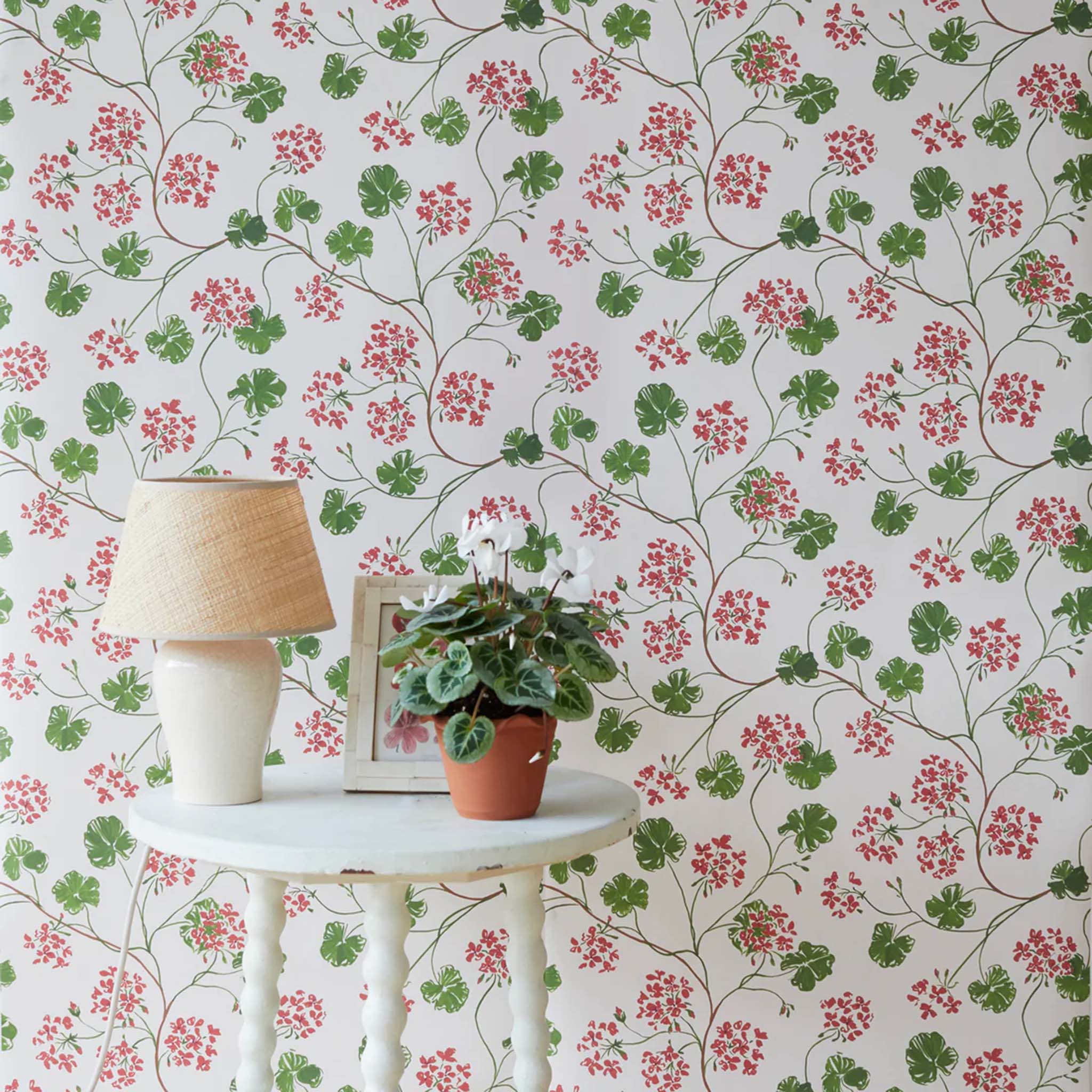 Geraniums Wallpaper Sophie Harpley