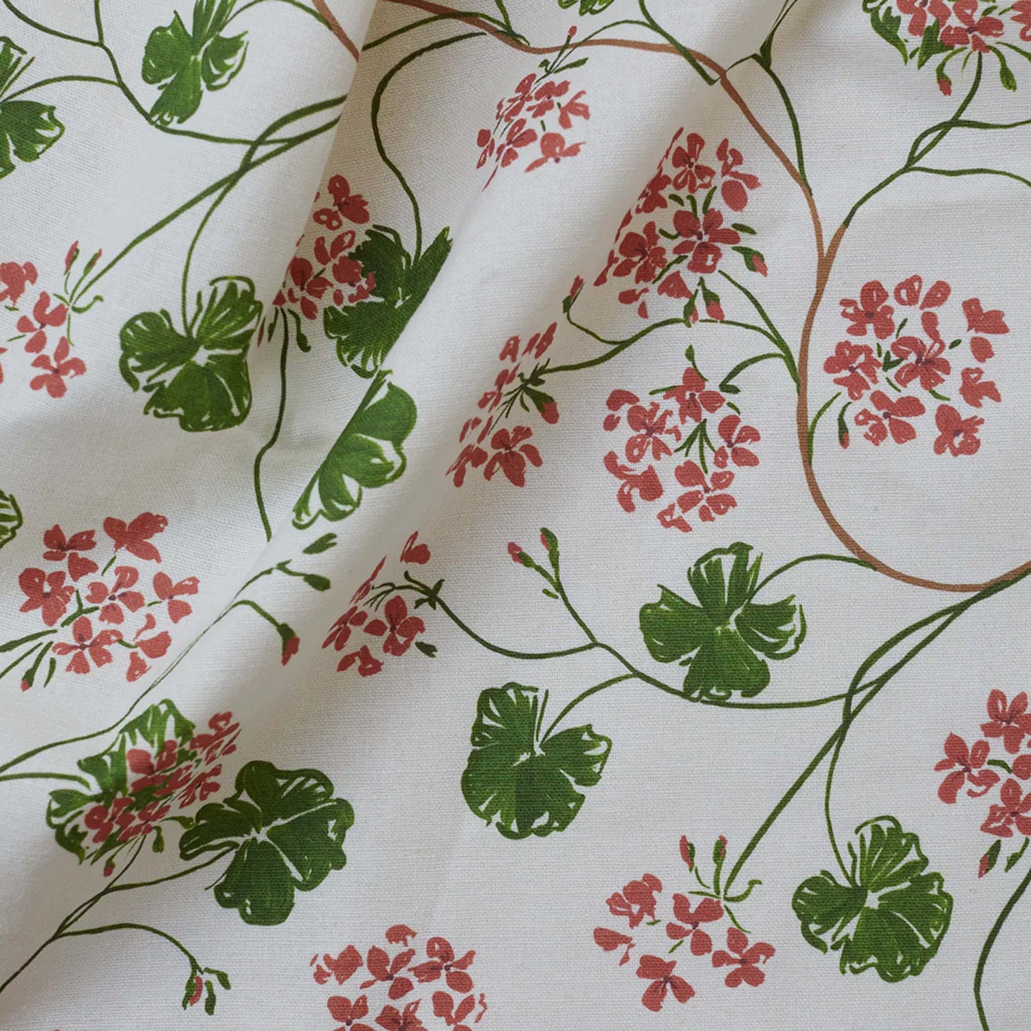 Geraniums Fabric Sophie Harpley