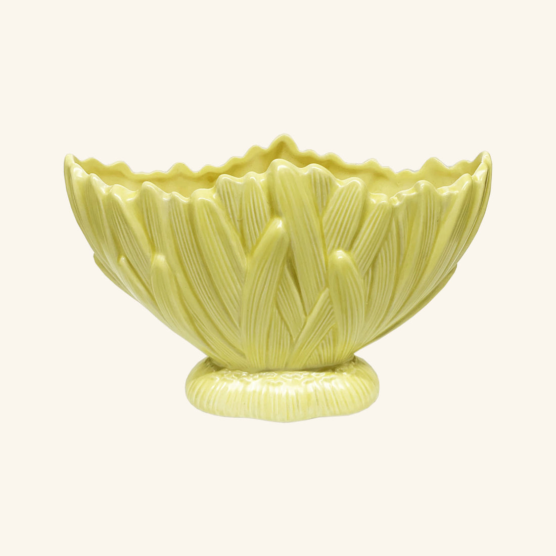 Vintage Light Yellow Planter