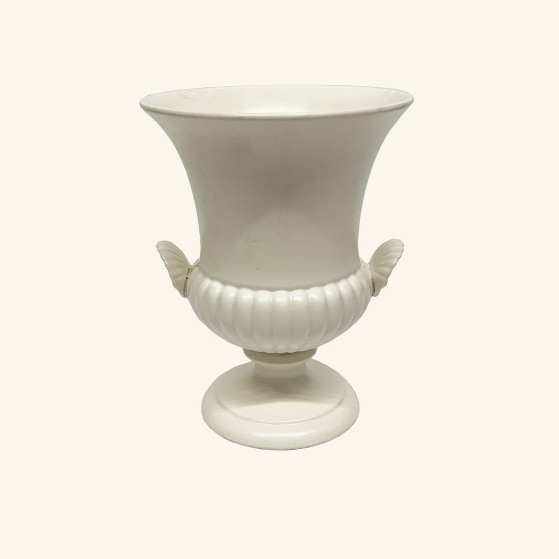 Vintage Urn Planter with Shell Handles