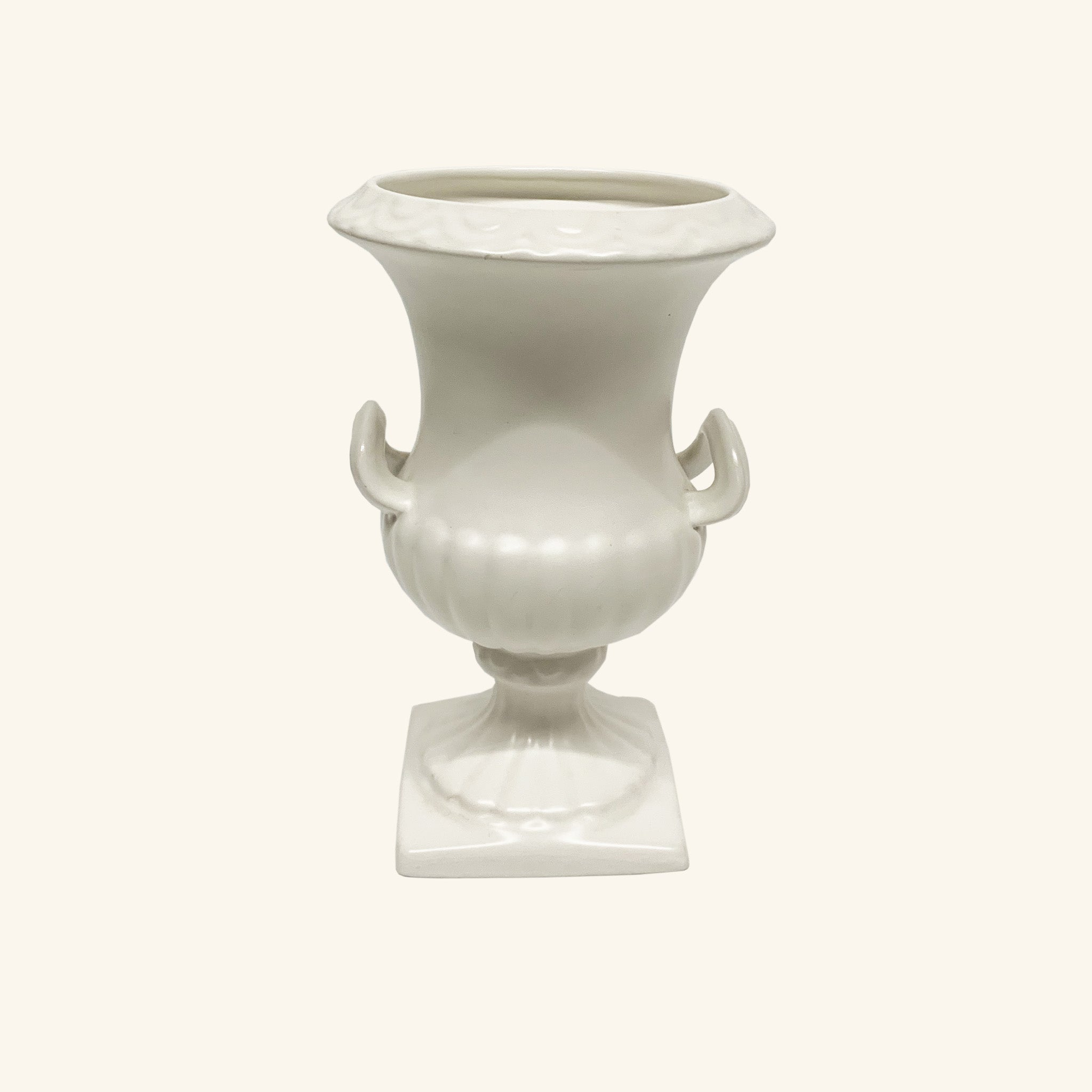 Vintage Urn Planter with Square Base