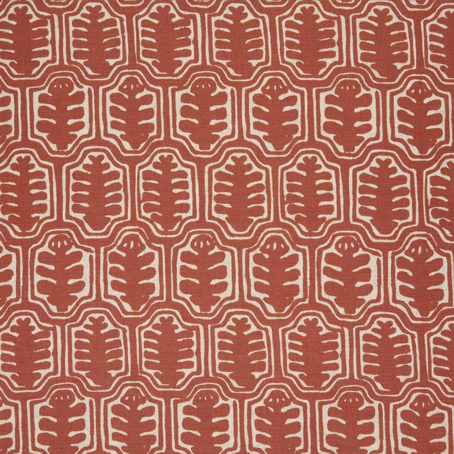 Inuit Dual Use Printed Linen Rust / Natural