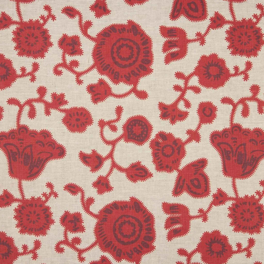 Persian Poppy Dual Use Printed Linen