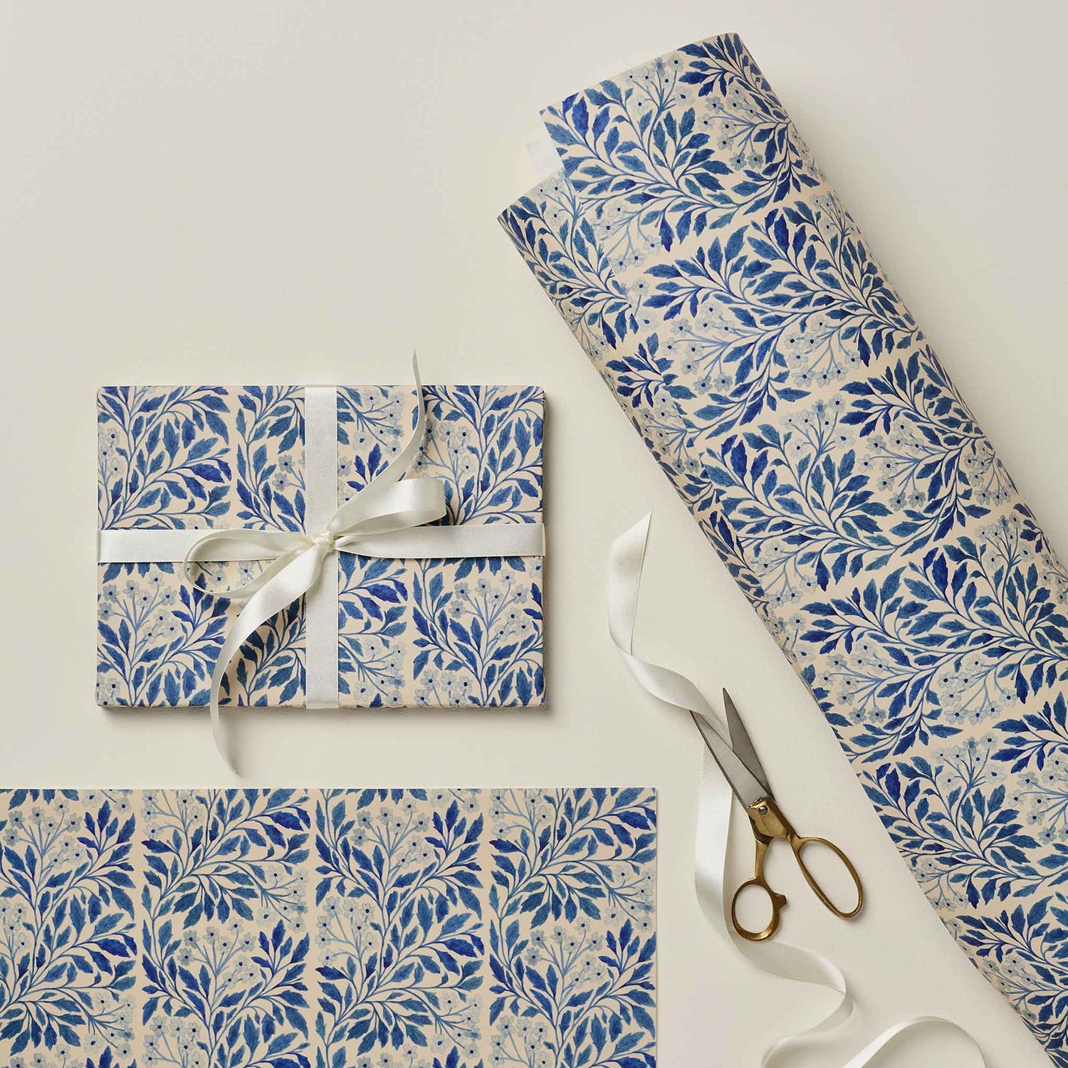 Flora Patterned Wrapping Paper Wanderlust Paper Co.