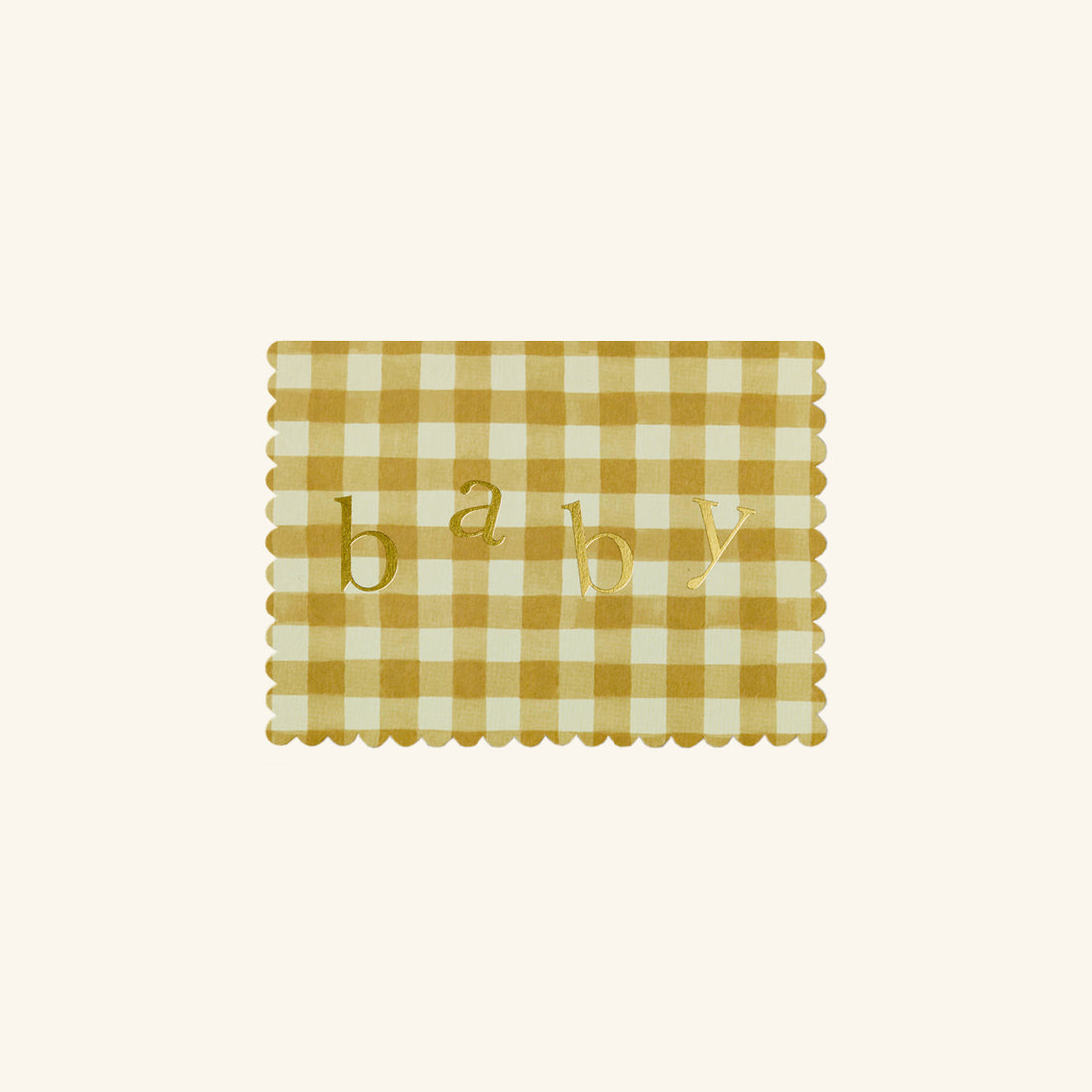 Gingham Baby Card Wanderlust Paper Co.