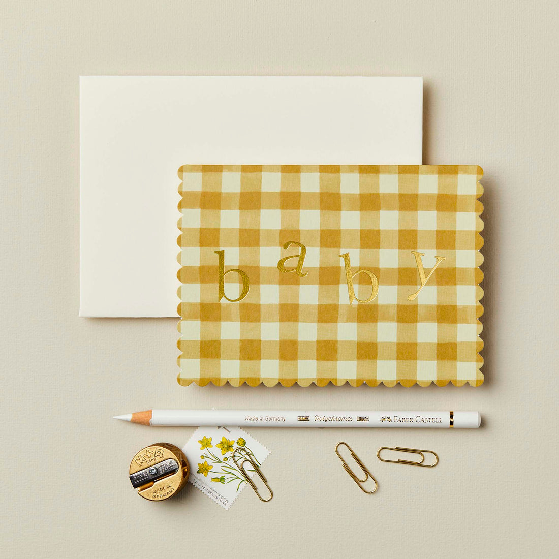 Gingham Baby Card Wanderlust Paper Co.