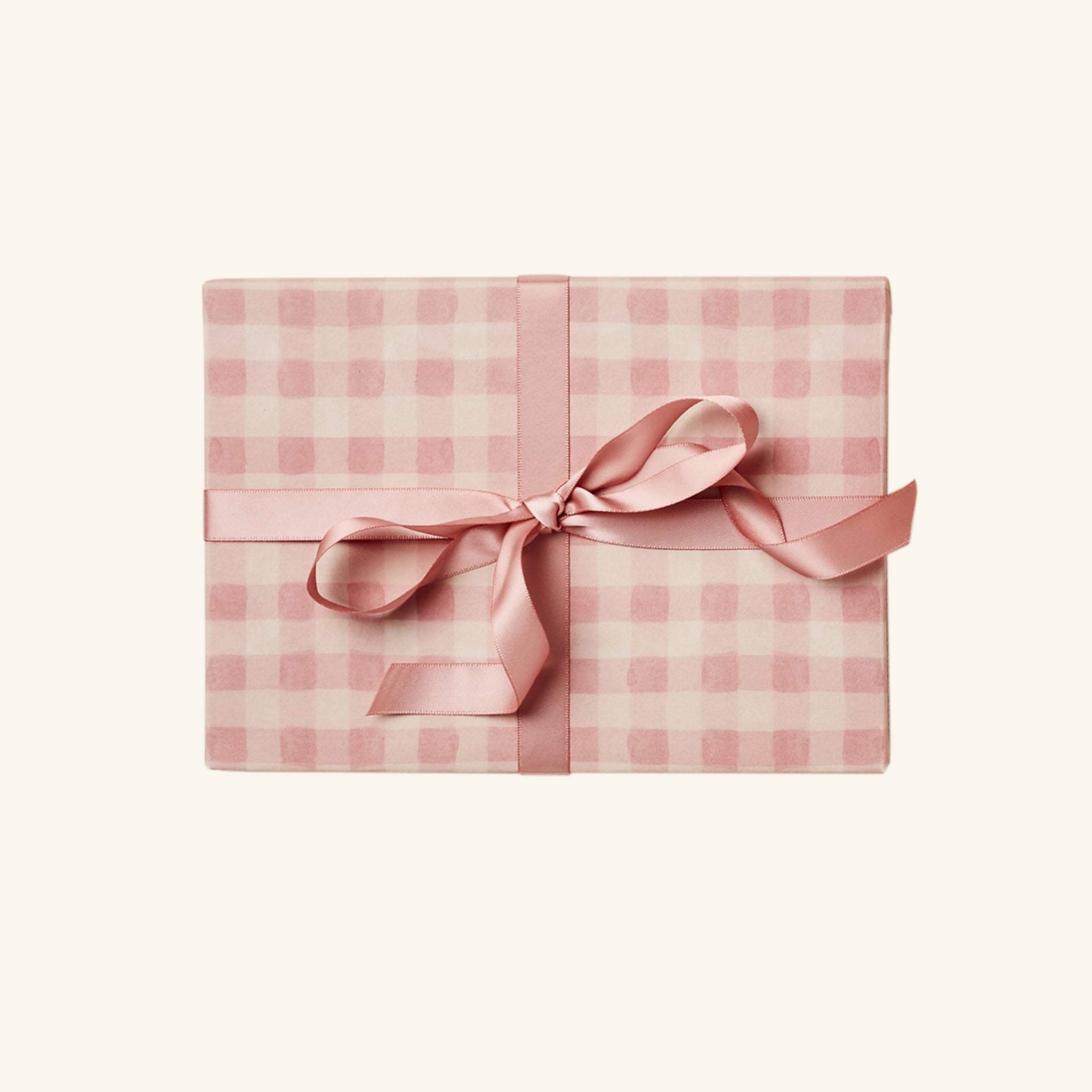 Pink Gingham Wrapping Paper Wanderlust Paper Co.