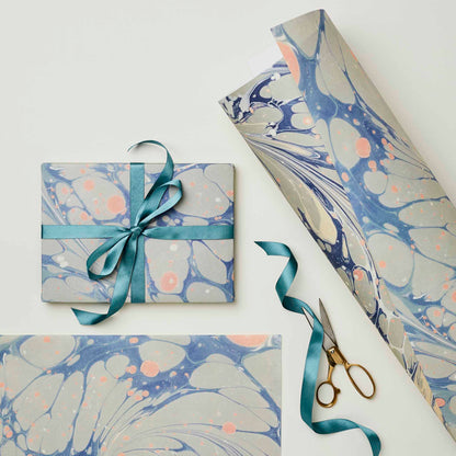 Blue Marble Wrapping Paper Wanderlust Paper Co.