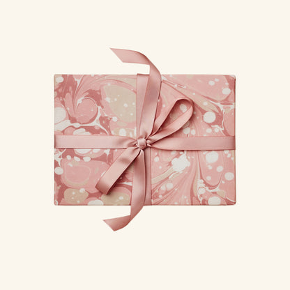 Pink Marble Wrapping Paper Wanderlust Paper Co.