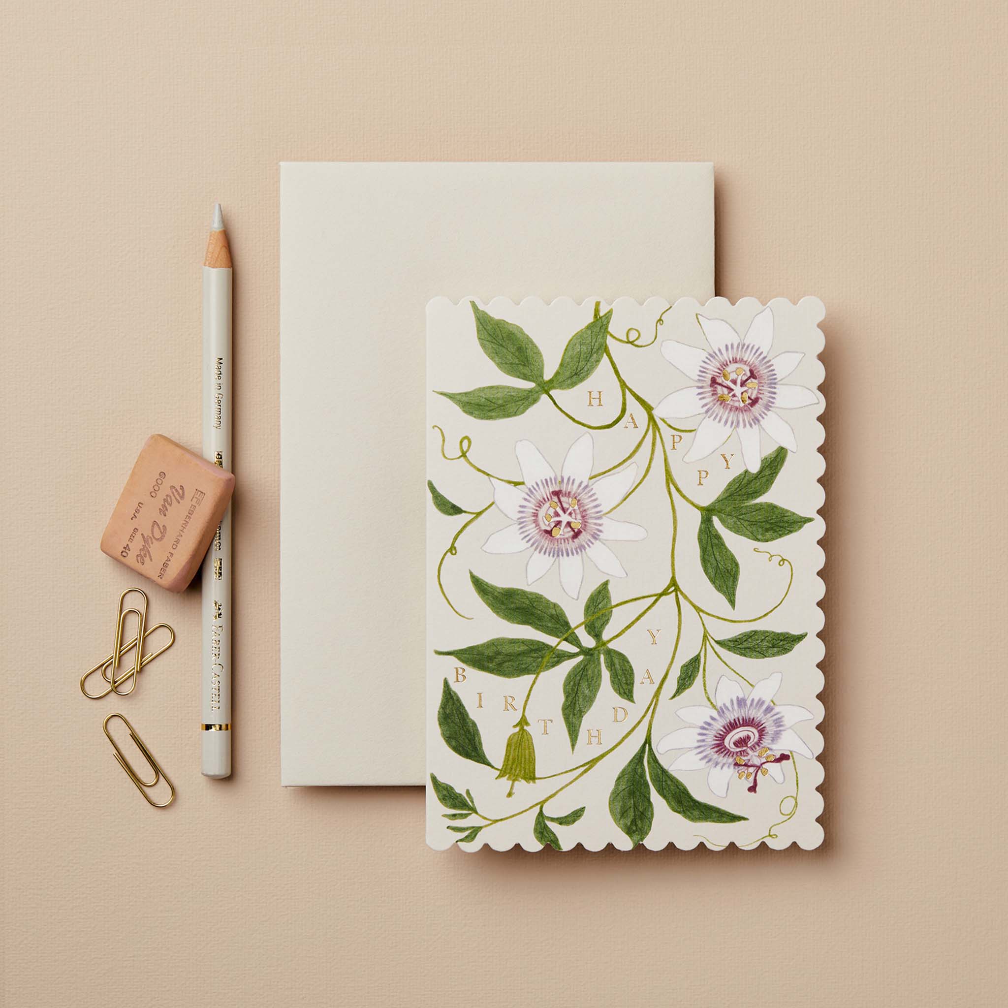 Passionflower Birthday Card Wanderlust Paper Co.