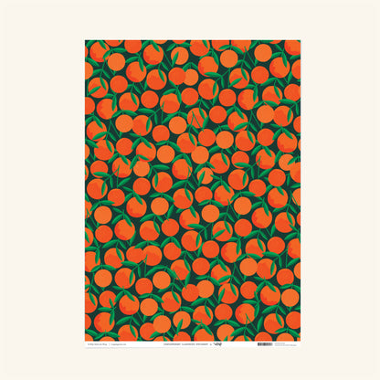 Clementines Wrapping Paper Wrap Magazine