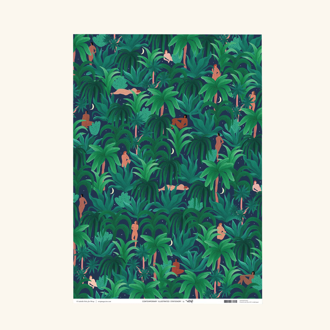 Night Jungle Wrapping Paper Wrap Magazine