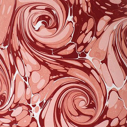 Pink and Red Viennese Swirl