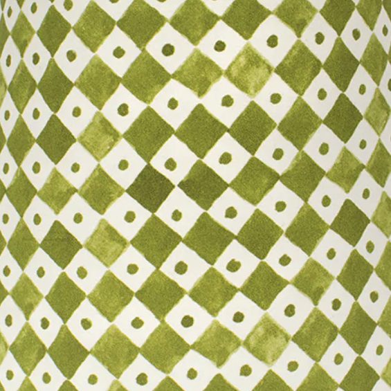 Joy of Print Checkerboard Olive Green